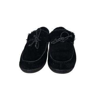 Vionic Irving Adler Moccasin Slipper Men's Size 11 
Black Suede Slippers ​
